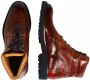 Melvin & Hamilton Mannen Leren Slangenprint Veterboots Laarzen Herenschoenen Trevor 25 Cognac - Thumbnail 4