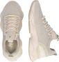 Mexx Beige Lage Sneakers met Strass Details Beige Dames - Thumbnail 14