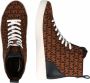 Michael Kors Bruine Gebreide High Top Sneakers Brown Dames - Thumbnail 16