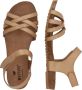Mustang Taupe Sandaal met Klittenbandsluiting Beige Dames - Thumbnail 9