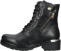 Nero Giardini 05846 Veterboots Laarzen Met Veters Dames Zwart - Thumbnail 4