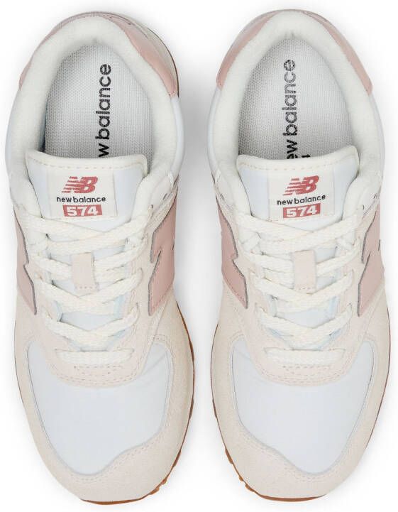 New Balance 574 sneakers wit ecru lichtroze - Foto 5