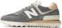 New Balance U574LGDB Sneakers Beige Creme Grijs Casual Unisex - Thumbnail 5