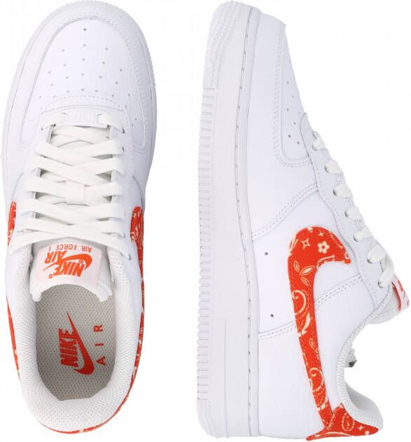 Nike Air Force 1 '07 ESS White Orange Bandana ODJ9942 102 Womens 11.5  / Men's 10