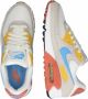 Nike air max 90 W Wit Blauw Geel Zalm Sneakers - Thumbnail 14