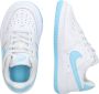 Nike Kleuterschoenen Force 1 Low EasyOn White White Aquarius Blue White White Aquarius Blue - Thumbnail 3