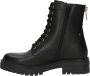 POELMAN leren veterboot zwart Leer Veterboots Dames - Thumbnail 12