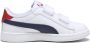 Puma Smash 3.0 sneakers wit donkerblauw rood Jongens Meisjes Imitatieleer 30 - Thumbnail 5