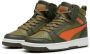 PUMA Rebound V6 Mid WTR Jr Unisex Sneakers Dark Olive-Maple Syrup- Olive - Thumbnail 11