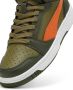 PUMA Rebound V6 Mid WTR Jr Unisex Sneakers Dark Olive-Maple Syrup- Olive - Thumbnail 9