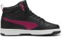 Puma Rebound v6 Mid sneakers zwart roze wit - Thumbnail 8