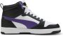 PUMA Rebound V6 Mid Jr Unisex Sneakers White-Team Violet- Black - Thumbnail 6