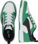 Puma Rebound V6 Lo sneakers wit zwart groen Jongens Meisjes Imitatieleer 35 - Thumbnail 11