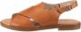 Remonte -Dames cognac caramel sandalen - Thumbnail 4