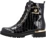 Remonte Glamoureuze Veterschoenen met Gouden Details Black Dames - Thumbnail 7