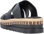 Rieker Slippers wedge heel summer shoe slippers with straw framing - Thumbnail 15