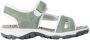 Rieker Stijlvolle Groene Platte Sandalen Groen Dames - Thumbnail 6