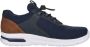 Rieker Blauwe textiel sneakers voor heren Blauw Heren - Thumbnail 15