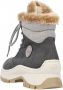 Rieker Booties X9335-45 Vrouwen Grijs Laarzen - Thumbnail 23