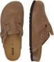 Scholl FAE NEW Suede SA Womens Taupe FALSO Clogs Taupe - Thumbnail 3