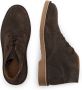 Selected Homme Suède veterschoenen met amandelvormige neus Brown Heren - Thumbnail 3