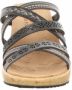 Skechers Beverlee Tiger Posse sandalen met sleehak zwart Dames - Thumbnail 4