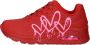 Skechers Sneakers UNO DRIPPING IN LOVE met hart-graffiti-print vrijetijdsschoen lage schoen veterschoen - Thumbnail 88