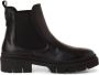 Tamaris dames chelsea boot leren laarzen enkellaars vrouwen leer M2590243 zwart - Thumbnail 10