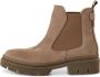 Tamaris dames chelsea boot leren laarzen enkellaars vrouwen leer M2590243 bruin - Thumbnail 7