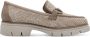 Tamaris Vegan geweven loafer met bruine accenten Beige Dames - Thumbnail 22