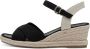 Tamaris 1-28367-42 001 Black -espadrilles -sleehak pups -sandaal - Thumbnail 8