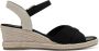 Tamaris 1-28367-42 001 Black -espadrilles -sleehak pups -sandaal - Thumbnail 9