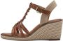 Tamaris Comfortabele sleehak sandalen met stijlvolle details Brown Dames - Thumbnail 29