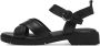 Tamaris Zwarte Casual Open Platte Sandalen Black Dames - Thumbnail 9