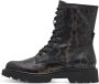 Tamaris Leopard Veterboots zwart Textiel - Thumbnail 11