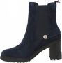 Tommy Hilfiger Blauwe Enkellaarsjes Outdoor High Heel Boot - Thumbnail 9