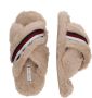 Tommy Hilfiger Pluchen pantoffels FUR CROSS STRAP HOME SLIPPER - Thumbnail 8