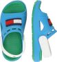 Tommy Hilfiger badslippers met hielbandje blauw Rubber 22 - Thumbnail 5