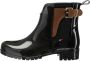 Tommy Hilfiger Zwarte Leren Enkellaarzen met 3cm Hak Black Dames - Thumbnail 10