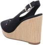 Tommy Hilfiger Sleehaksandaaltjes ICONIC ELENA SLING BACK WEDGE zomerschoen sandaal keilhak met verstelbare gesp - Thumbnail 86