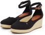 Tommy Hilfiger Sleehaksandaaltjes FLAG CLOSED TOE MID WEDGE ESPAD bandjesandaal zomerschoen met verstelbare gesp - Thumbnail 9