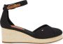 Tommy Hilfiger Sleehaksandaaltjes FLAG CLOSED TOE MID WEDGE ESPAD bandjesandaal zomerschoen met verstelbare gesp - Thumbnail 12