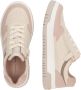 Tommy Hilfiger Sneakers Vlag Laag Uitgesneden Vetersneaker Roze Beige Streetwear Kind - Thumbnail 3