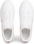 Tommy Hilfiger Witte Whimsy Roze Court Sneakers White Dames - Thumbnail 9