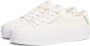 Tommy Hilfiger Crème Katoenen Sneaker Dames Collectie Beige Dames - Thumbnail 14