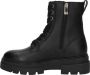 Tommy Hilfiger chunky leren veterboots zwart - Thumbnail 10