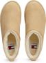 Tommy Jeans Suède Plateau Laarzen Beige Ronde Neus Beige Dames - Thumbnail 8