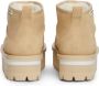 Tommy Jeans Suède Plateau Laarzen Beige Ronde Neus Beige Dames - Thumbnail 9