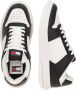 Tommy Hilfiger Sportieve Zwarte Vetersneakers met Witte Contrastdetails en Logoprint Black Dames - Thumbnail 12