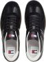 Tommy Hilfiger The Greenwich Leren Sneaker Heren Zwart - Thumbnail 5